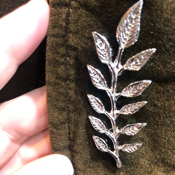 Handmade jacket FREYA VIKING WARRIOR QUEEN womens M upcycled wearable art PTP 22 - Picture 5 of 13